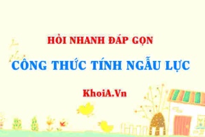 Công thức tính Momen ngẫu lực lớp 10?